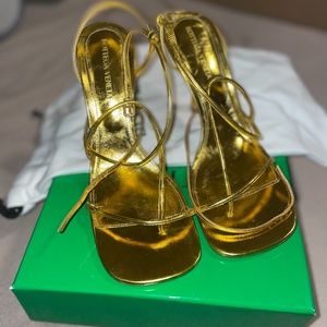 Bottega Gold Sandals